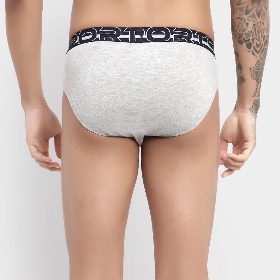 Men's Brief, मिश्रित मध्यम ग्रे, large image number null